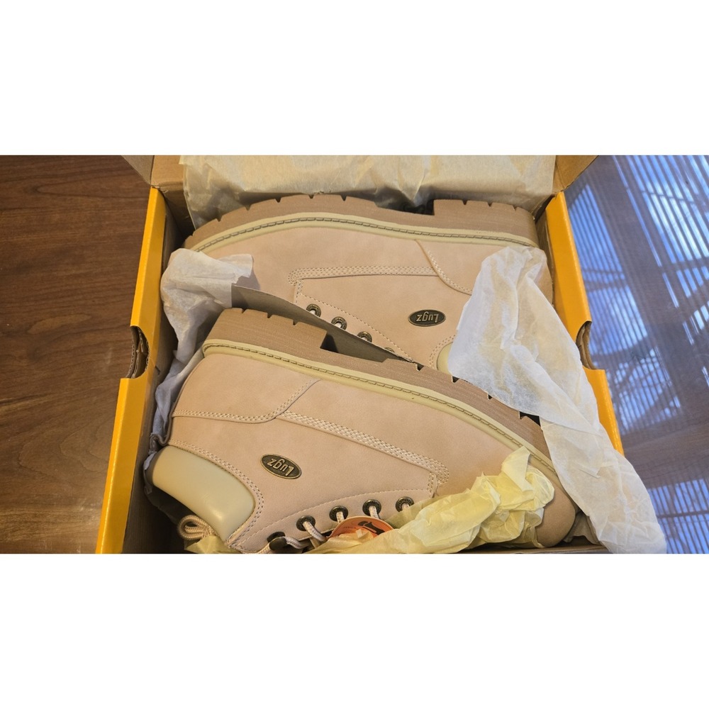Vintage Lugz Drifter LX Women's 11 Pink Cream Gum Boots NEW Water Resistant - Picture 3 of 9